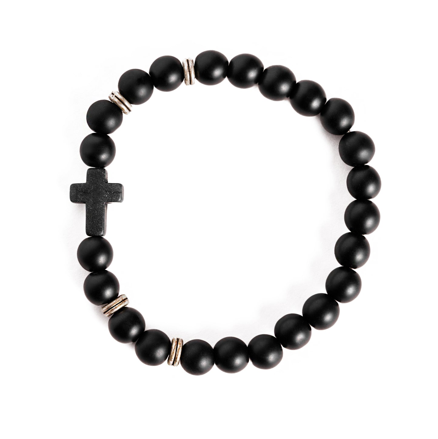 Line of God Matte Bracelet (Black)