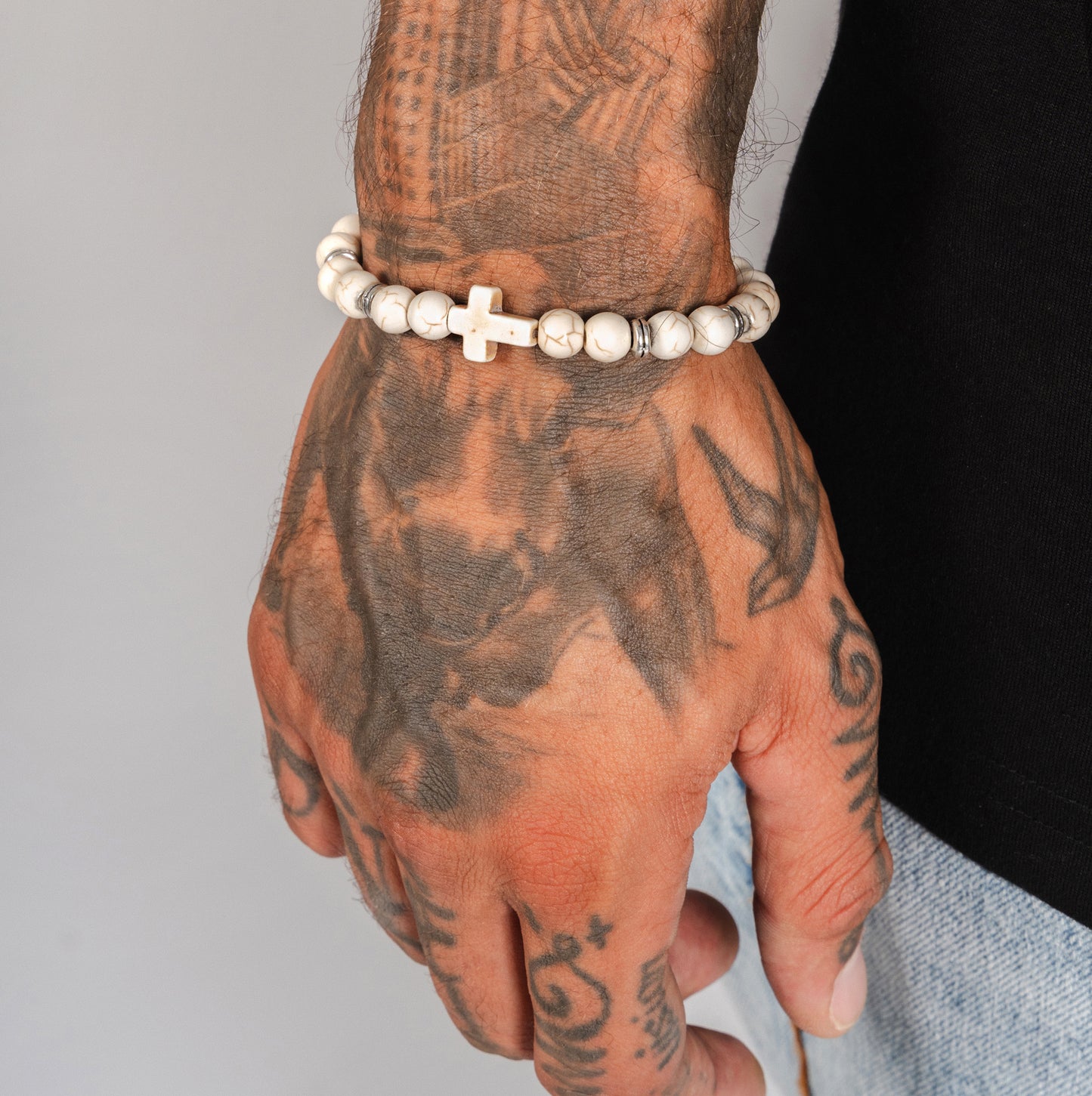 Line of God Matte Bracelet (Beige)