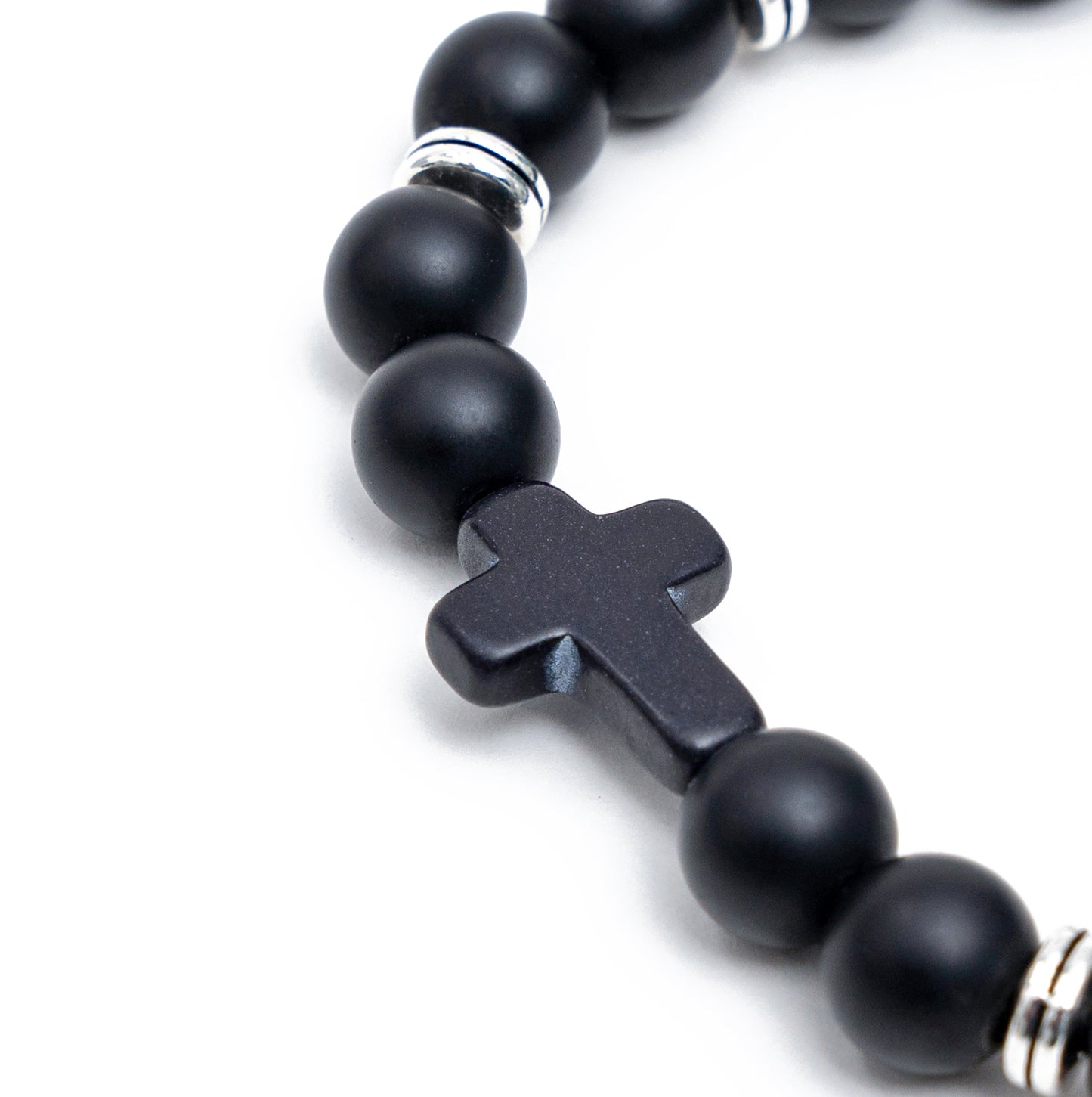 Line of God Matte Bracelet (Black)