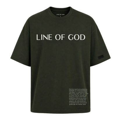 Awakened Oversized  Tee (Olive Green)