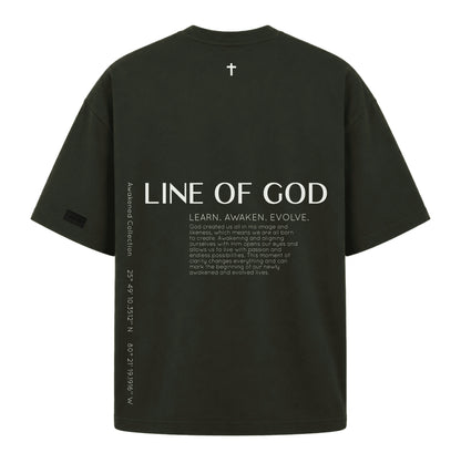 Awakened Oversized  Tee (Olive Green)